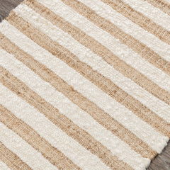 Rhodes Stripe Natural/Ivory Rug - Ornate Home