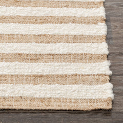 Rhodes Stripe Natural/Ivory Rug - Ornate Home