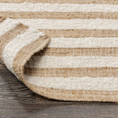 Rhodes Stripe Natural/Ivory Rug - Ornate Home