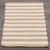 Rhodes Stripe Natural/Ivory Rug - Ornate Home