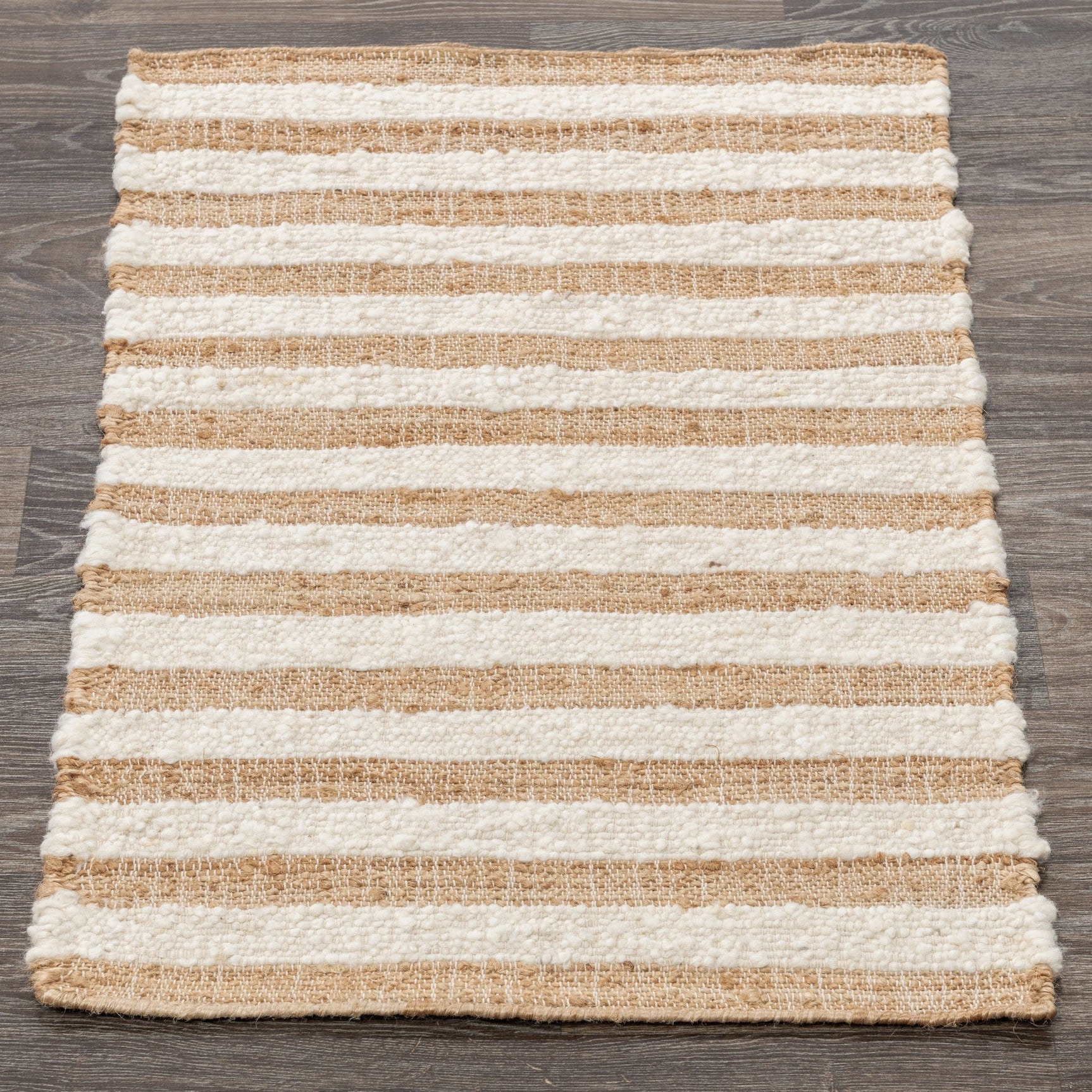 Rhodes Stripe Natural/Ivory Rug - Ornate Home