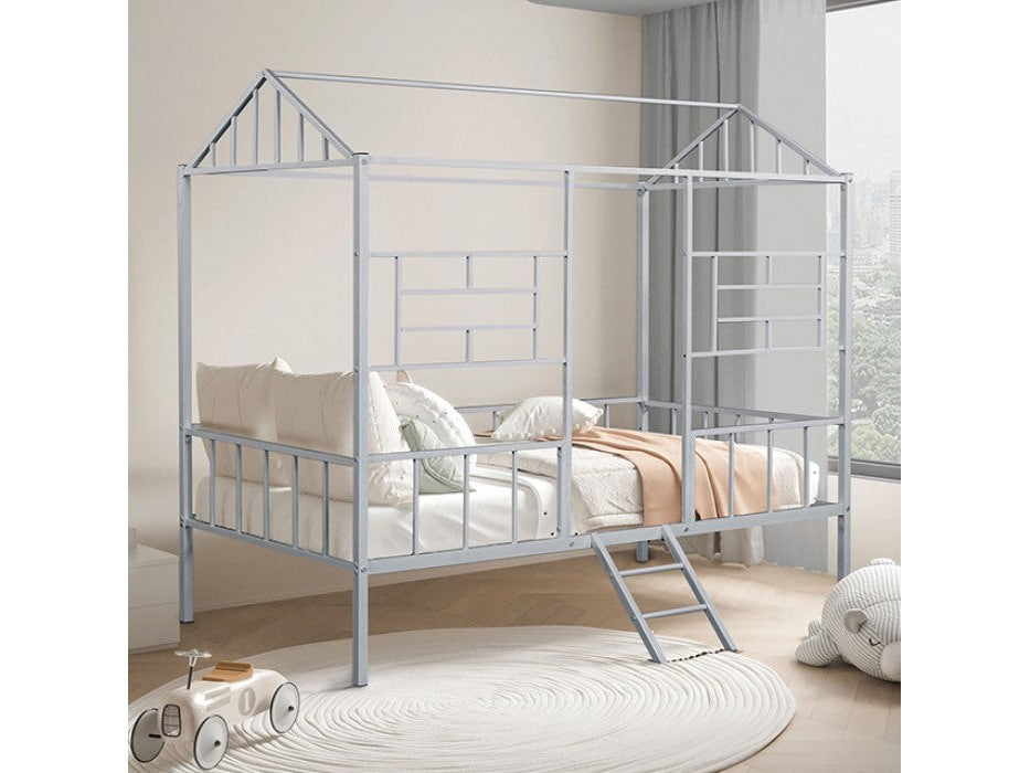 Rhonda Silver Twin Bunk Bed - Ornate Home