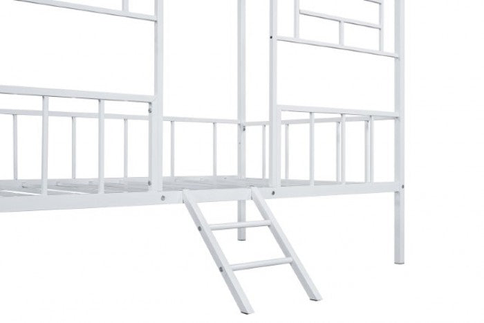 Rhonda White Twin Bunk Bed - Ornate Home