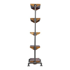Rhordyn Woodtone Industrial Etagere - Ornate Home
