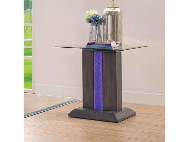 Rhyl Gray End Table - Ornate Home