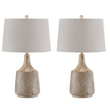 Rhys Grey/Brown Table Lamp (Set of 2) - Ornate Home