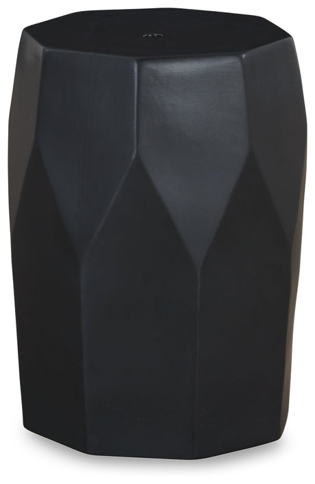 Rhysworth Black Stool - Ornate Home