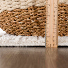 Riad Black Striped White Rug with Tassels - Ornate Home