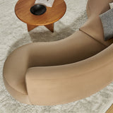 Rialta Taupe 2 Piece Curved Performance Velvet Sectional Sofa