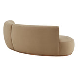 Rialta Taupe 2 Piece Curved Performance Velvet Sectional Sofa