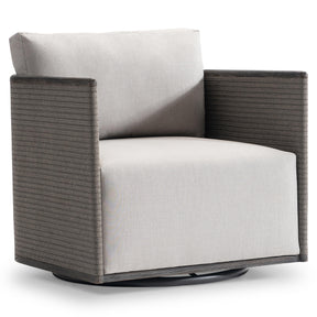Rialto Dark Brown Outdoor Swivel Chair - Ornate Home