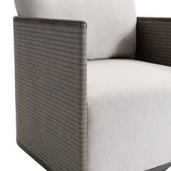 Rialto Dark Brown Outdoor Swivel Chair - Ornate Home