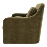 Rialto Dark Green Faux Mohair Sofa - Ornate Home