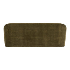 Rialto Dark Green Faux Mohair Sofa - Ornate Home