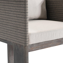 Rialto Smoked Truffle Outdoor Outdoor Arm Chair - Ornate Home