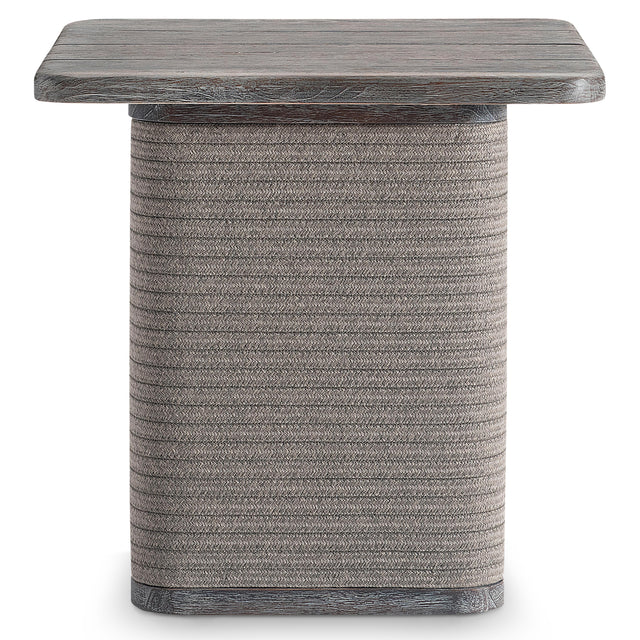 Rialto Smoked Truffle Outdoor Outdoor Side Table - Ornate Home