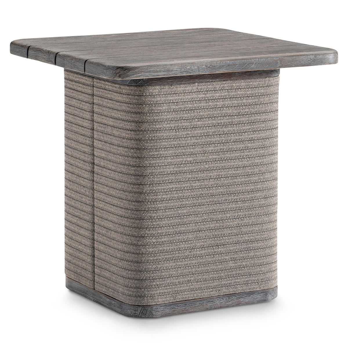 Rialto Smoked Truffle Outdoor Outdoor Side Table - Ornate Home