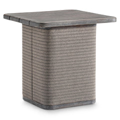 Rialto Smoked Truffle Outdoor Outdoor Side Table - Ornate Home