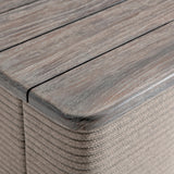Rialto Smoked Truffle Outdoor Outdoor Side Table - Ornate Home