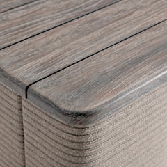 Rialto Smoked Truffle Outdoor Outdoor Side Table - Ornate Home