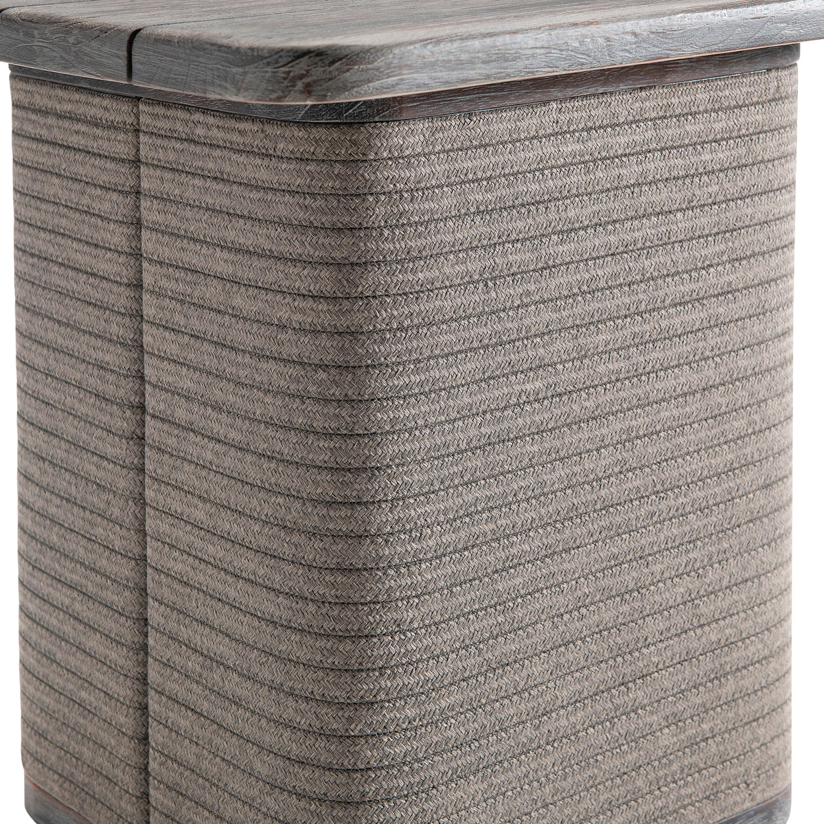 Rialto Smoked Truffle Outdoor Outdoor Side Table - Ornate Home