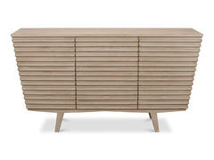 Ribbed Grey Nine Drawer Commode - Ornate Home