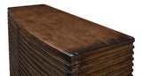 Ribbed Remington Tan Small Sideboard - Ornate Home