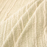 Ribbed Washable Sofa Cover, High Stretch Striped Couch Slipcover with Tie Straps - Ornate Home