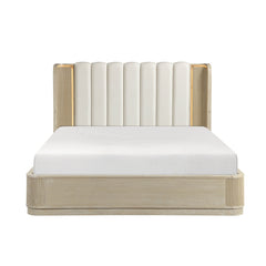 Ribbon Beige California King Bed - Ornate Home