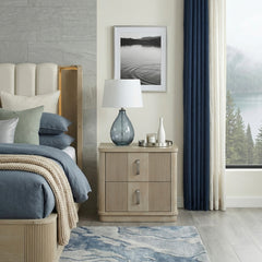 Ribbon Beige Nightstand - Ornate Home