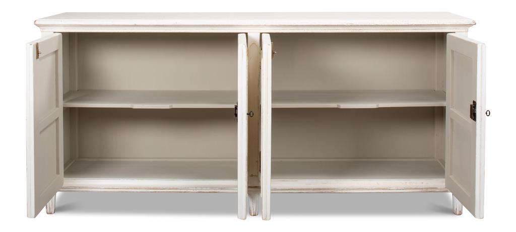 Ribbon White Sideboard - Ornate Home