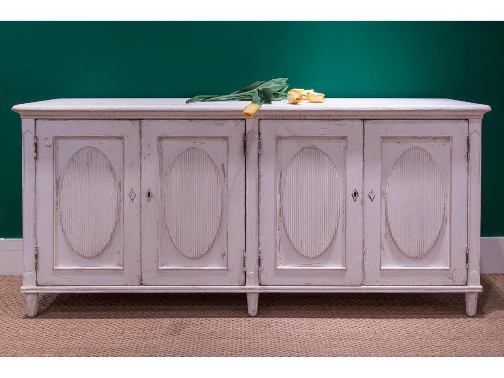 Ribbon White Sideboard - Ornate Home