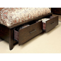 Ribeira Rustic Dark Walnut Cal.King Bed - Ornate Home