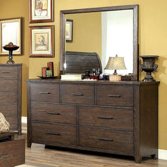Ribeira Rustic Dark Walnut Mirror - Ornate Home
