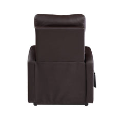 Ricardo Brown PU Recliner w/Power Lift - Ornate Home