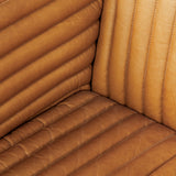 Ricciardo Cognac Leather Three Seater Sofa - Ornate Home