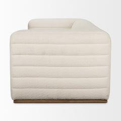 Ricciardo Cream Boucle 3-Seater Sofa - Ornate Home