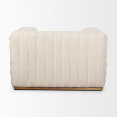 Ricciardo Cream Boucle Upholstered Arm Chair - Ornate Home