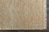 Rice Dusty Sage Fringed Jute Carpet - Ornate Home