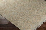 Rice Dusty Sage Fringed Jute Carpet - Ornate Home