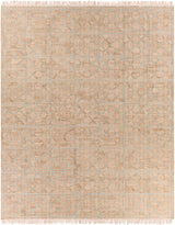 Rice Dusty Sage Fringed Jute Carpet - Ornate Home