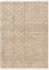 Rice Dusty Sage Fringed Jute Carpet - Ornate Home