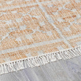 Rice Handcrafted Fringed Jute Carpet - Ornate Home