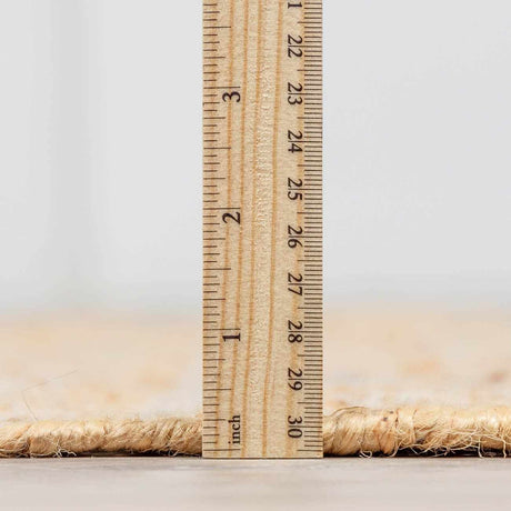 Rice Handcrafted Fringed Jute Carpet - Ornate Home