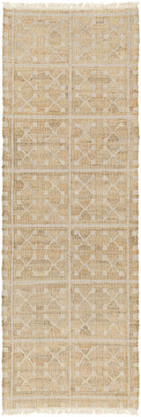 Rice Handcrafted Fringed Jute Carpet - Ornate Home