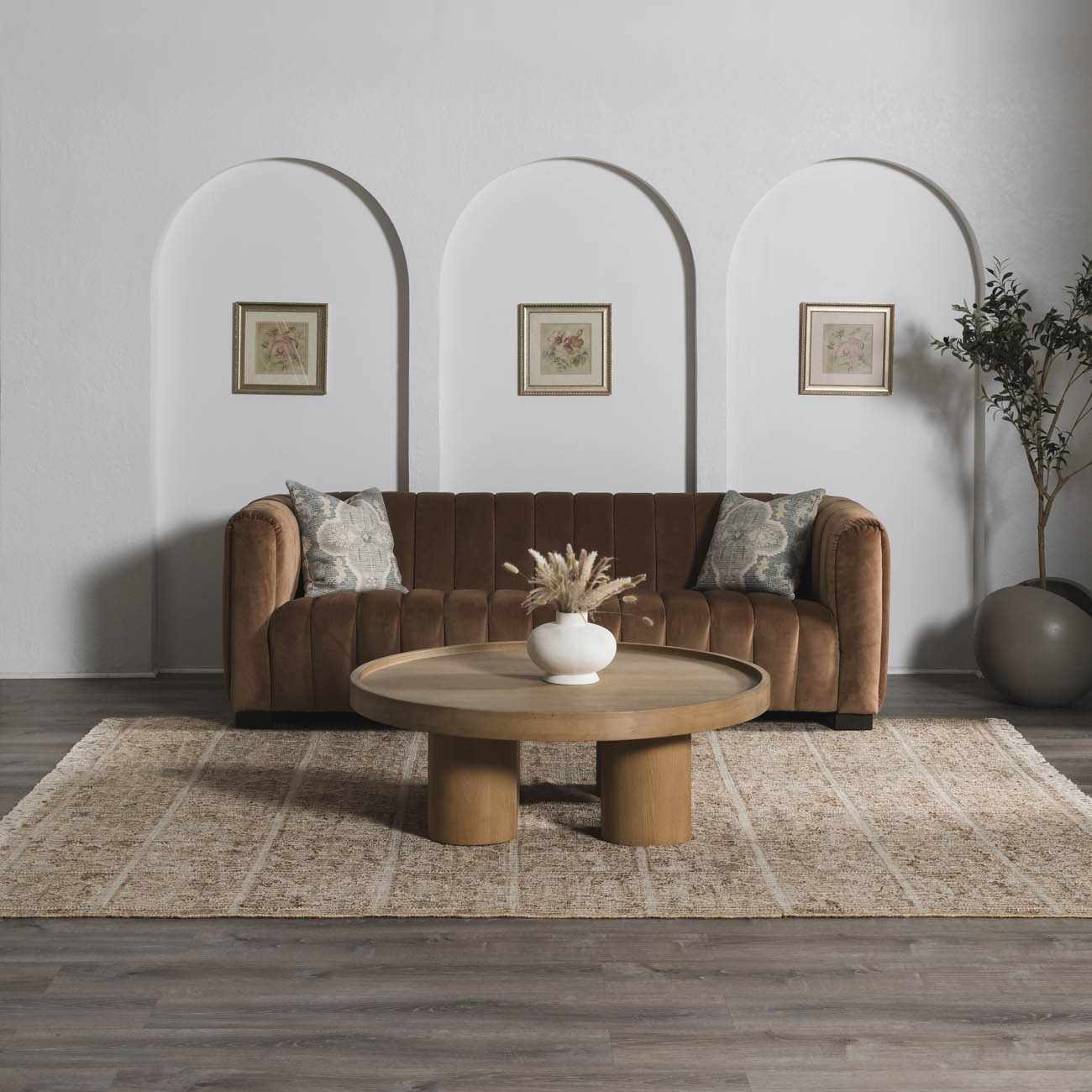 Rice Handcrafted Fringed Jute Carpet - Ornate Home