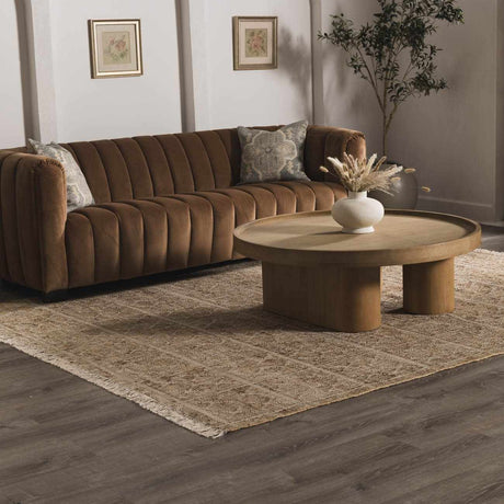 Rice Handcrafted Fringed Jute Carpet - Ornate Home