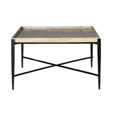 Rice Natural/Black Coffee Table - Ornate Home