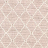 Riceville Pink Trellis Wool&Viscose Rug - Clearance - Ornate Home