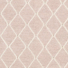 Riceville Pink Trellis Wool&Viscose Rug - Clearance - Ornate Home